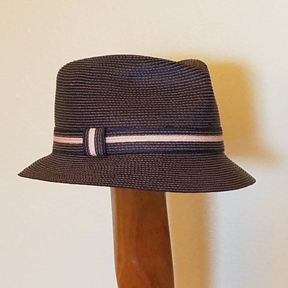 Straw Fedora Hat - image 3